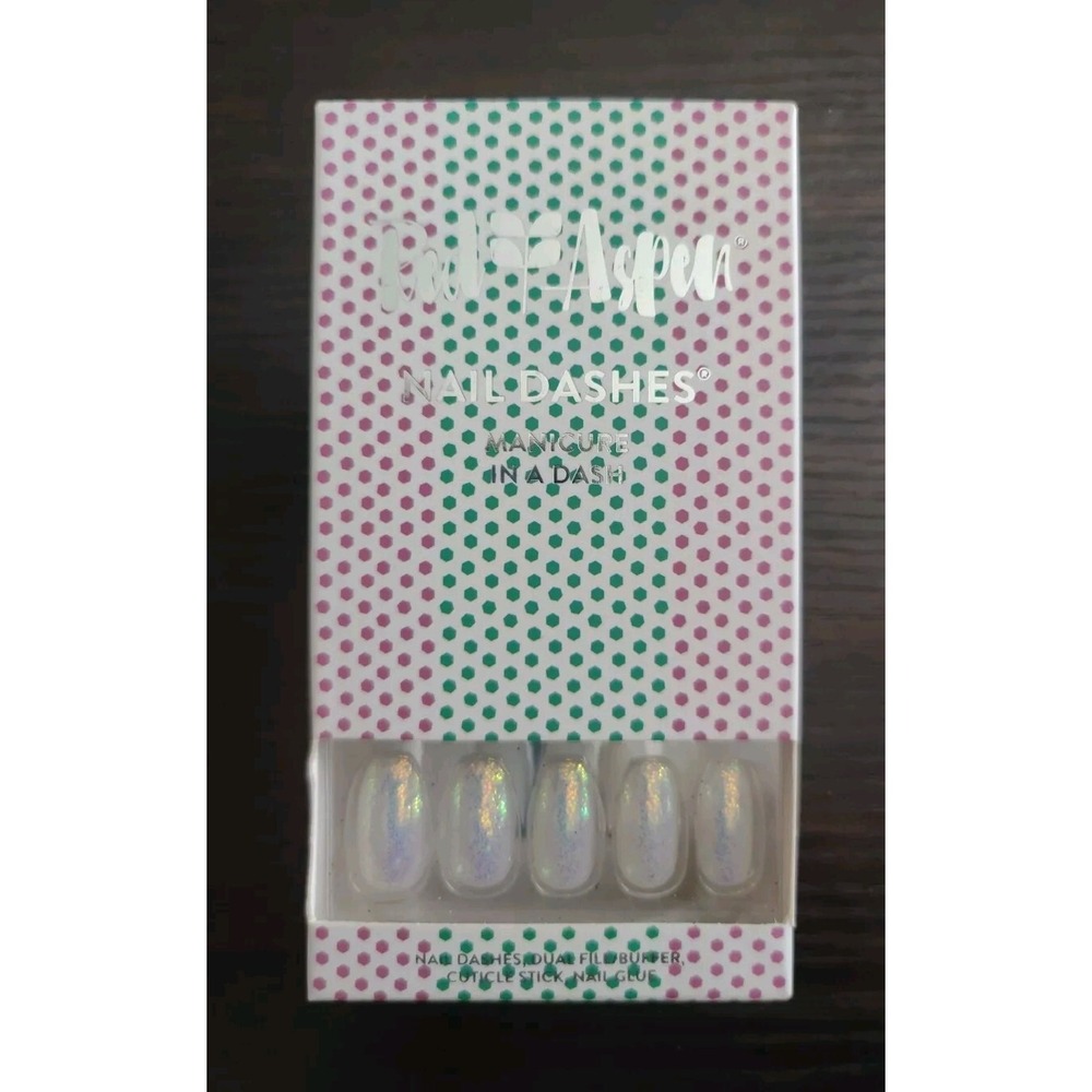 Red Aspen Nail Dashes- Gracie's Glitter Glass NEW Nails Pop on Manicure